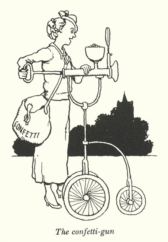 Konfeti tabancası (lito) by William Heath Robinson