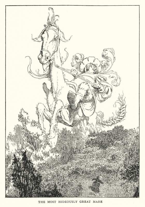 En korkunç büyük kısrak (lito) by William Heath Robinson