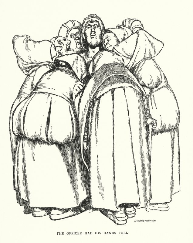 Memurun elleri dolu (lito) by William Heath Robinson