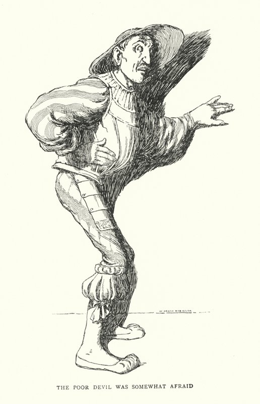 Zavallı şeytan biraz korktu (lito) by William Heath Robinson