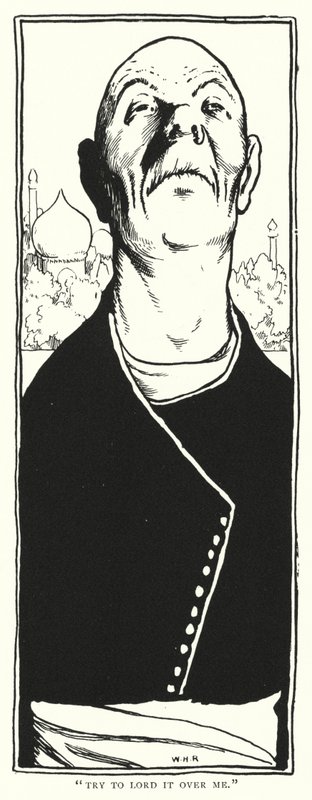 "Bana hükmetmeye çalış" (gravür) by William Heath Robinson
