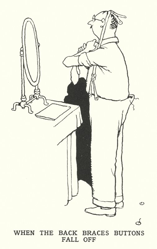 Arka Braket Düğmeleri Düştüğünde (lito) by William Heath Robinson