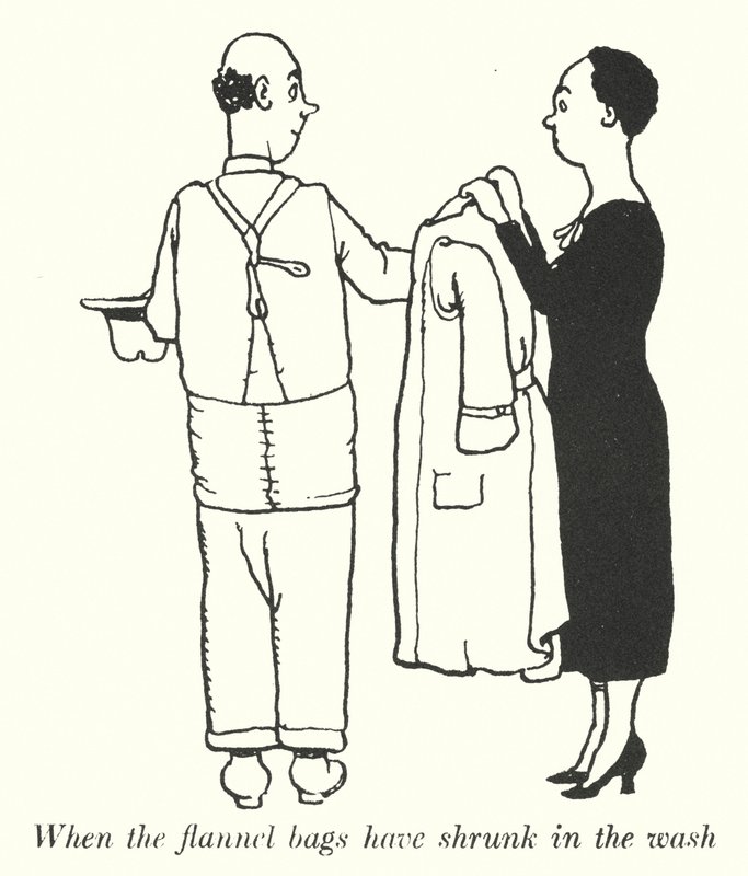 Flanel torbalar yıkamada küçüldüğünde (lito) by William Heath Robinson