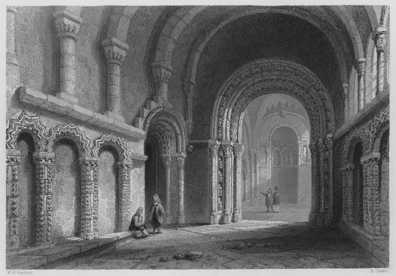 Cormac Şapeli, Cashel (gravür) by William Henry (after) Bartlett