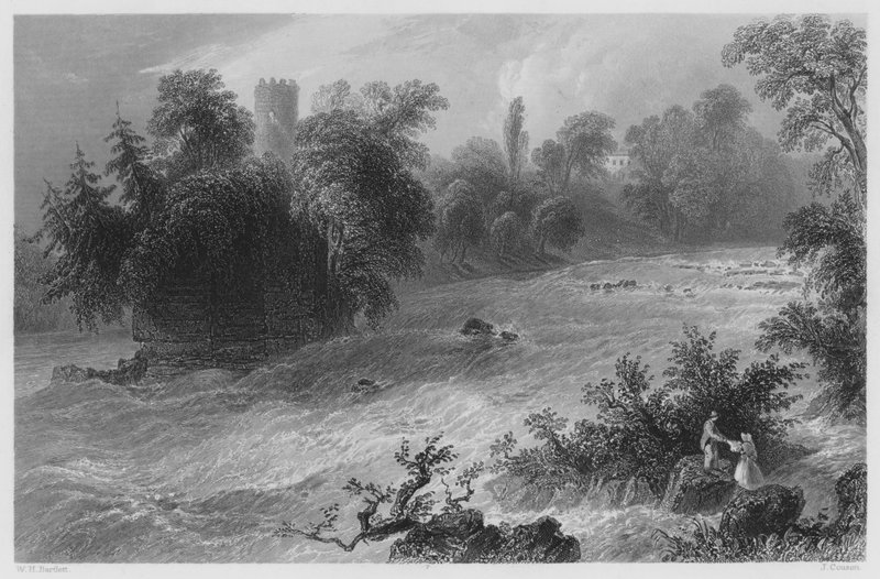 Doonass Rapids, Connell Kalesi yakınında, Shannon