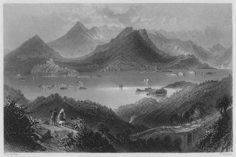 Glengariff (gravür) by William Henry (after) Bartlett