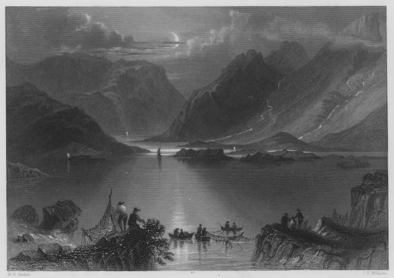 Katiller Başkanı, Connemara (gravür) by William Henry (after) Bartlett