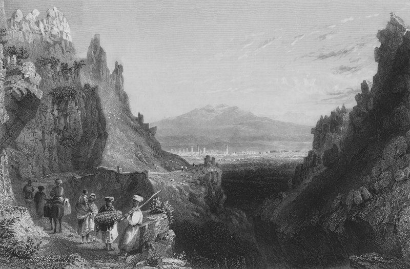 Approach to Antioch, the Ancient Anathoth, from Aleppo  by William Henry Bartlett