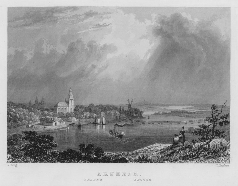 Arnheim (gravür) by William Henry Bartlett
