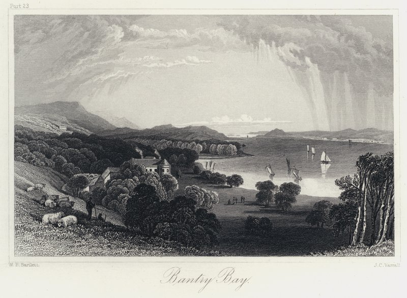 Bantry Körfezi (gravür) by William Henry Bartlett