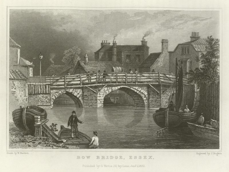 Yay Köprüsü, Essex by William Henry Bartlett