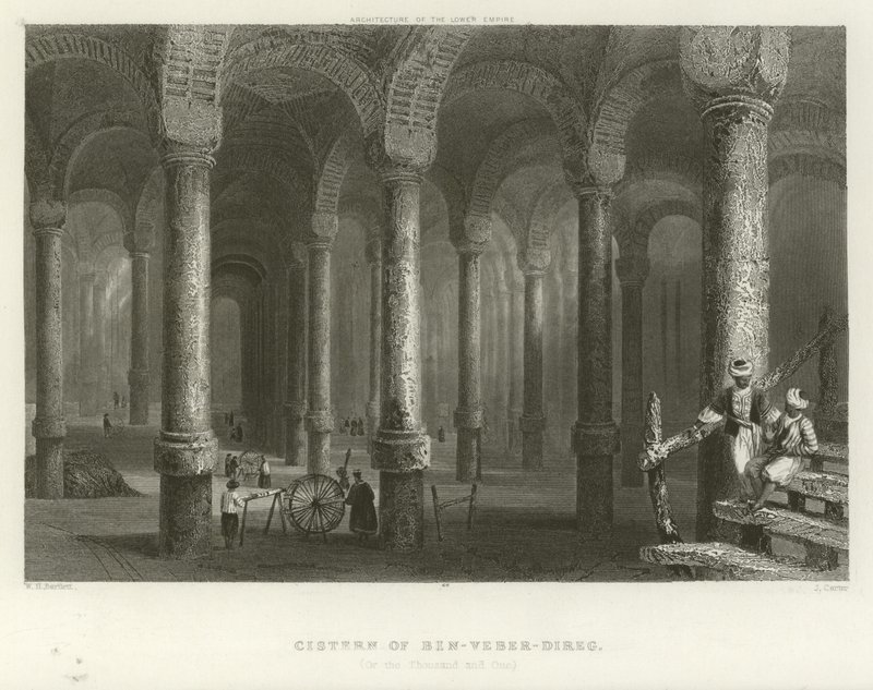 Philoxenos Sarnıcı, Konstantinopolis by William Henry Bartlett