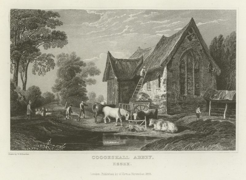 Coggeshall Manastırı, Essex by William Henry Bartlett