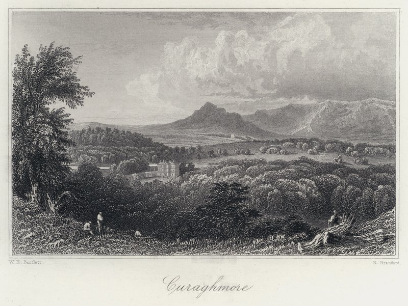 Curaghmore (gravür) by William Henry Bartlett