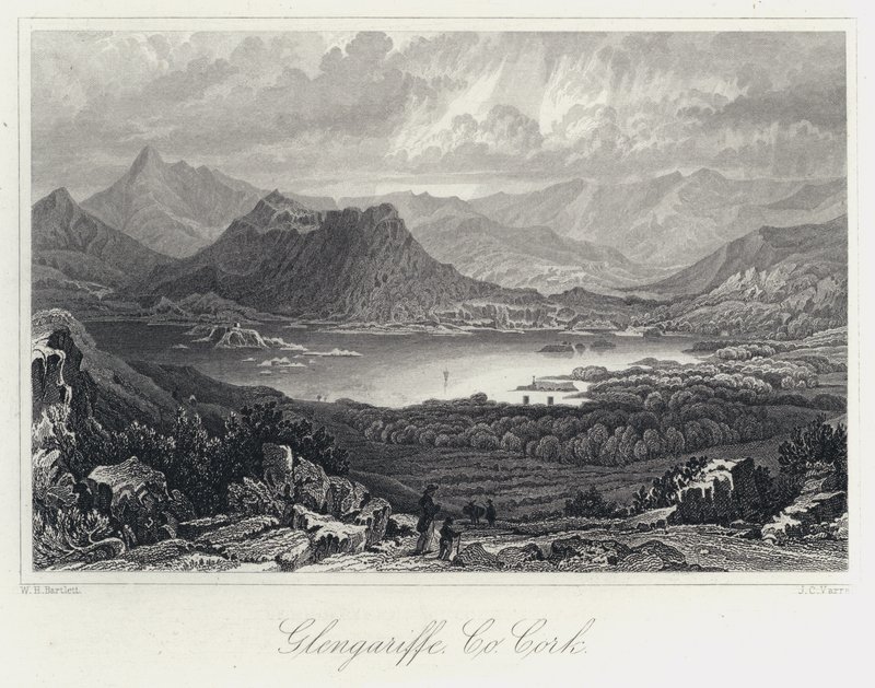 Glengariffe, Co Cork (gravür) by William Henry Bartlett