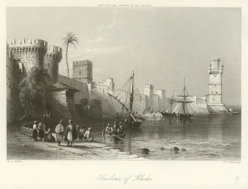Rodos Limanı by William Henry Bartlett