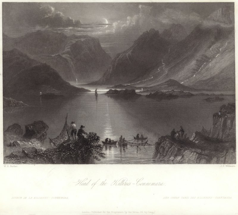 Katiller Başkanı, Connemara by William Henry Bartlett