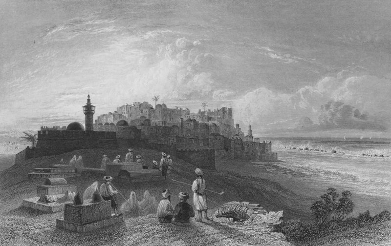 Jaffa, Kadim Joppa by William Henry Bartlett