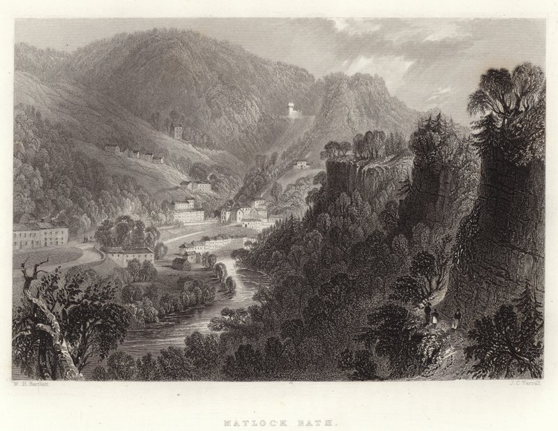 ಮ್ಯಾಟ್ಲಾಕ್ ಬಾತ್ ಟರ್ಕ್ by William Henry Bartlett