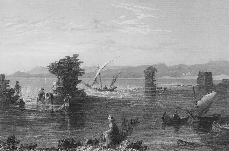 Tire Limanı Kalıntıları by William Henry Bartlett
