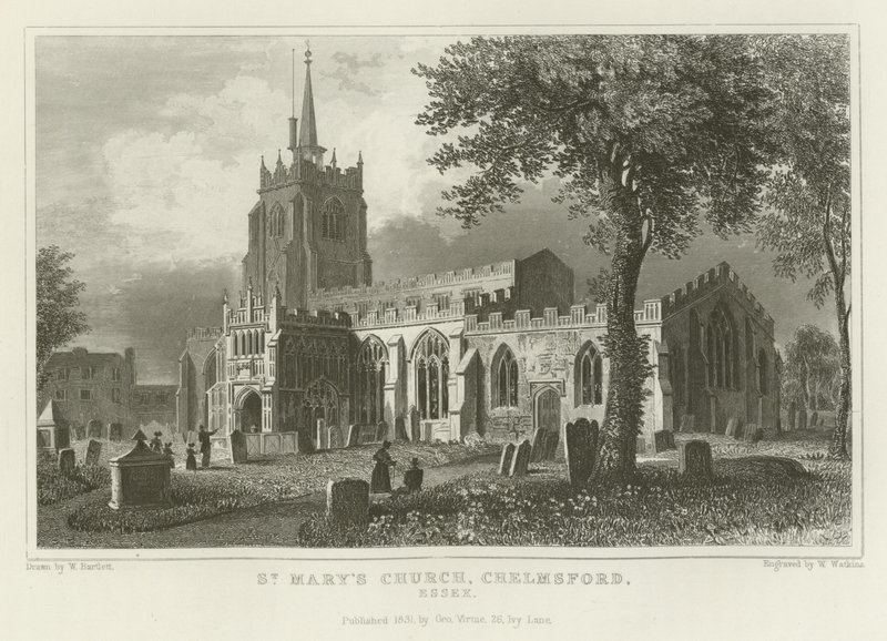 Aziz Mary Kilisesi, Chelmsford, Essex by William Henry Bartlett