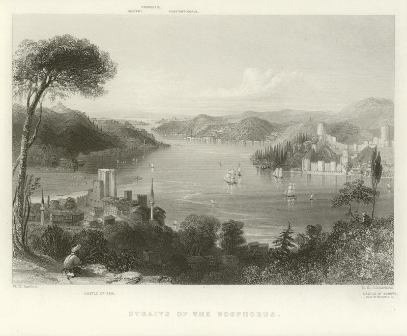 Boğaziçi Boğazları by William Henry Bartlett