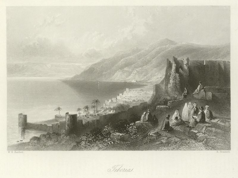 Tiberias  by William Henry Bartlett
