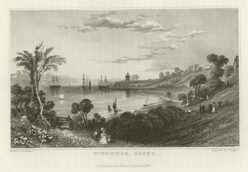Wivenhoe, Essex by William Henry Bartlett