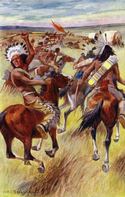 "Duman dumanları ve tüfek sesleri, arkadaşlarımın kendilerini savunmaya kararlı olduğunu gösterdi" (renkli taş) by William Henry Charles Groome