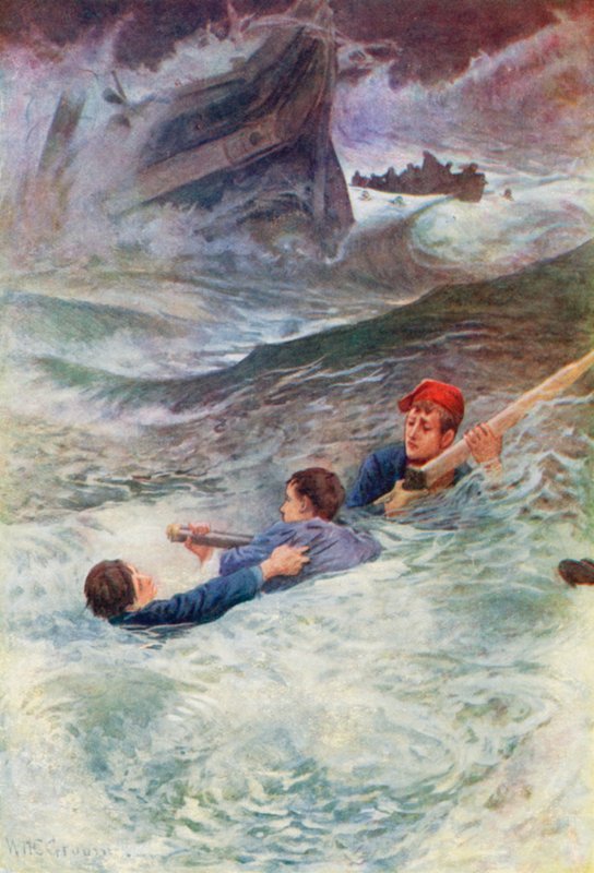 Vahşi denizde mücadele by William Henry Charles Groome