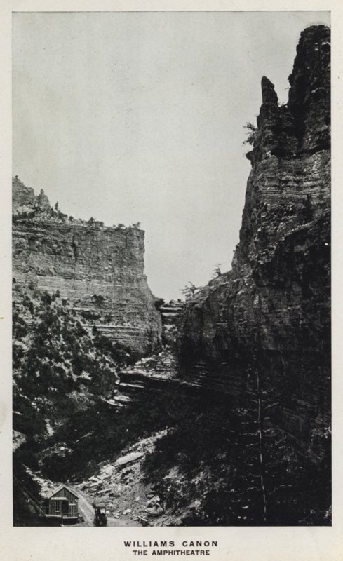 Colorado Kanyonları: Williams Canon, Amfitiyatro (s/b fotoğraf) by William Henry Jackson