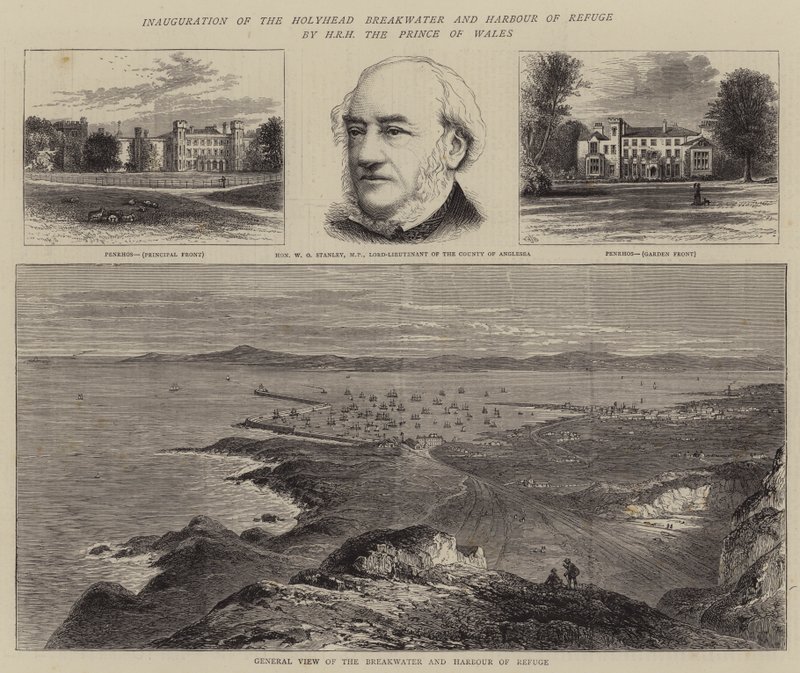 Galler Prensi SAİK tarafından Holyhead Dalgakıran ve Sığınma Limanı açılışı by William Henry James Boot