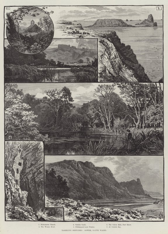Rambling Skeçler, Gower, Güney Galler by William Henry James Boot