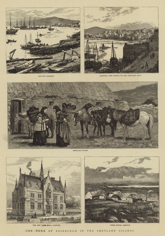 The Duke of Edinburgh in the Shetland Islands  by William Henry James Boot