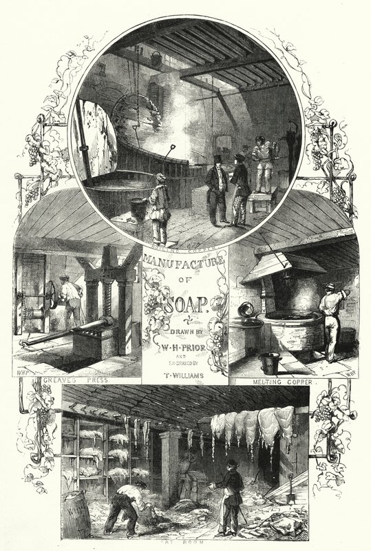 Sabun İmalatı (gravür) by William Henry Pike