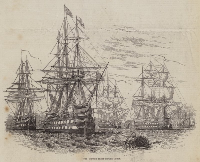 Lizbon'dan önce İngiliz Donanması by William Henry Pike