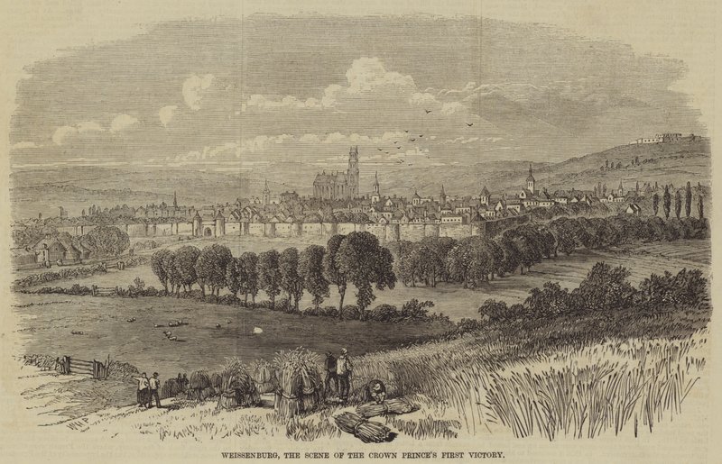 Weissenburg, Veliaht Prenslerin İlk Zaferi Sahnesi by William Henry Prior