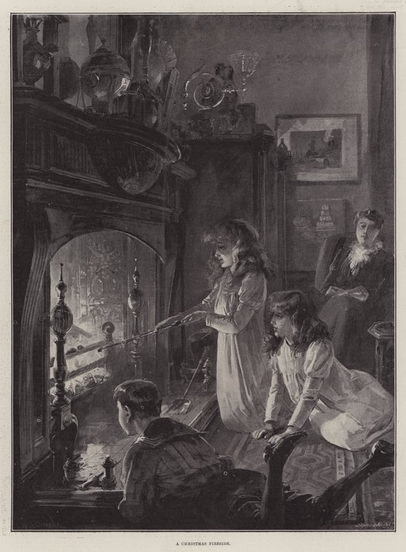Noel şöminesi by William Heysham Overend
