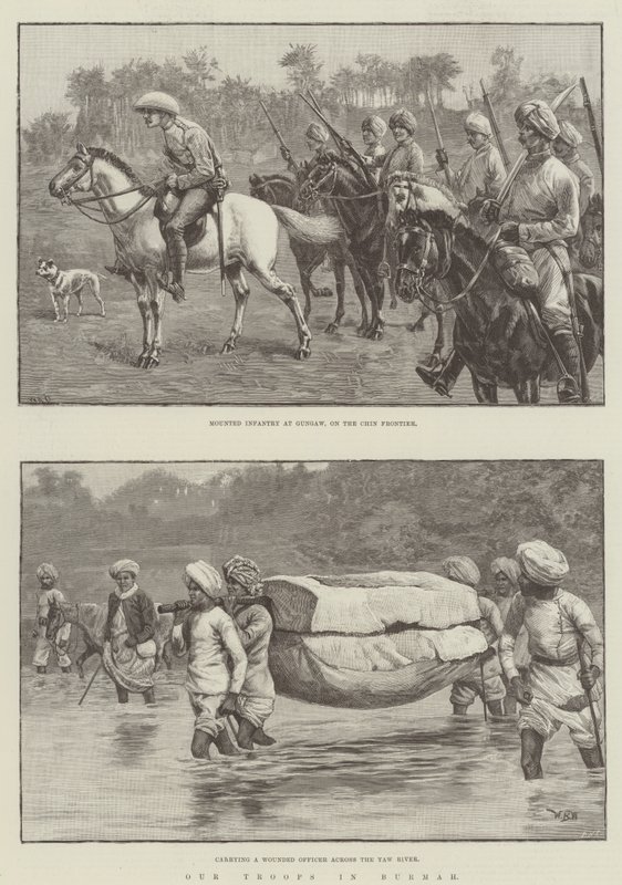 ಬರ್ಮಾ ತುರ್ಕಿನಲ್ಲಿರುವ ನಮ್ಮ ಪಡೆಗಳು by William Heysham Overend