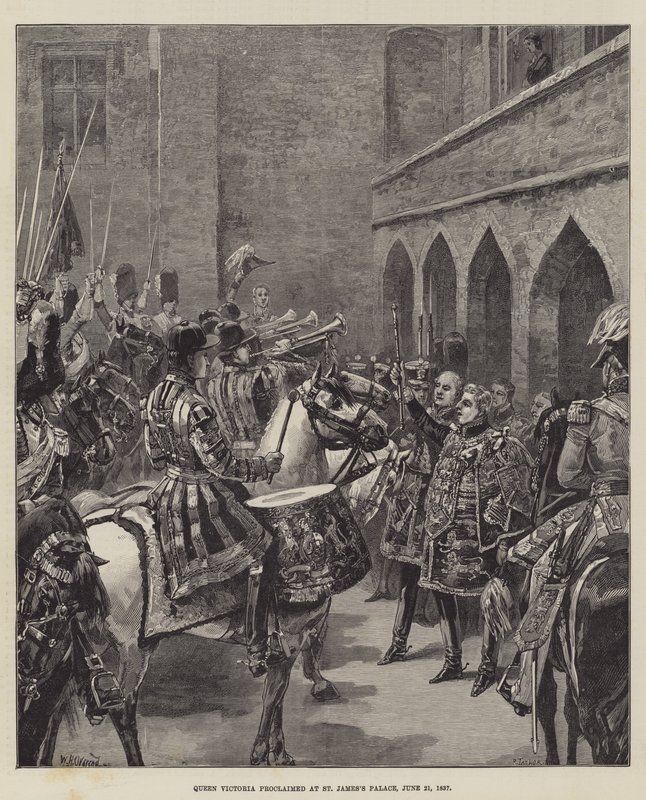 Queen Victoria proclaimed at St James