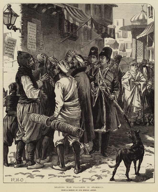 İstanbul'da Savaş Pankartlarını Okumak by William Heysham Overend