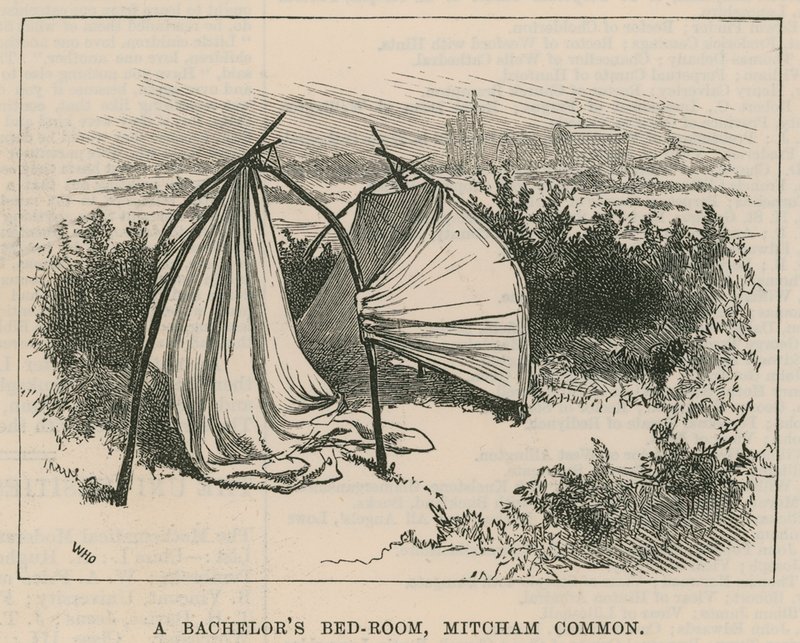 Çingene Yaşamı Eskizleri; Bir bekar odası, Mitcham Common by William Heysham Overend