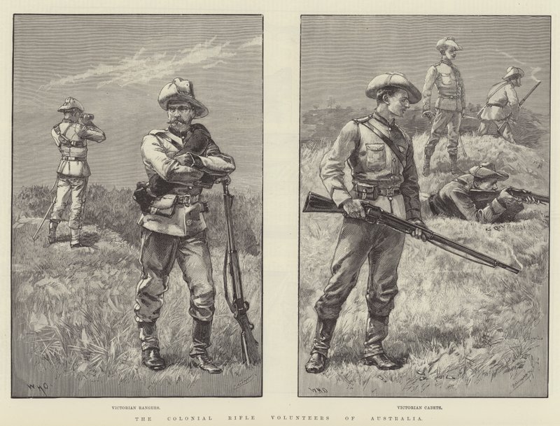 Avustralya Koloni Tüfek Gönüllüleri by William Heysham Overend