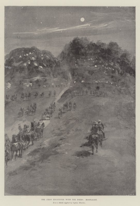 Boers ile İlk Karşılaşma, Ay Işığı by William Heysham Overend