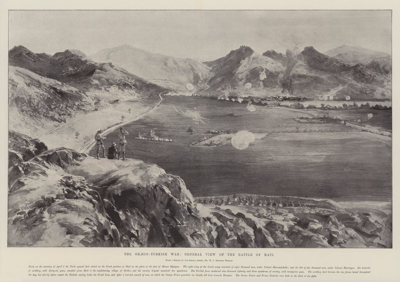 Yunan-Türk Savaşı, Mati Muharebesi'nin Genel Görünümü by William Heysham Overend