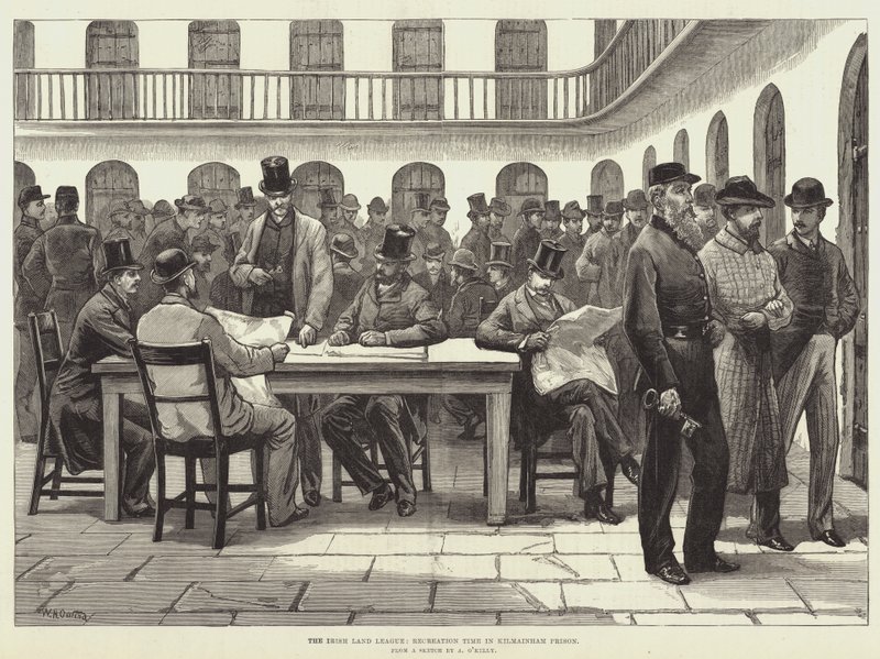 İrlanda Kara Birliği, Kilmainham Hapishanesinde Dinlenme Zamanı by William Heysham Overend