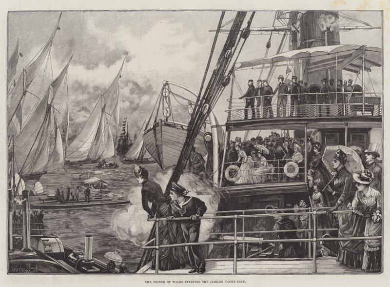 Galler Prensi Jubilee Yat Yarışına Başlıyor by William Heysham Overend