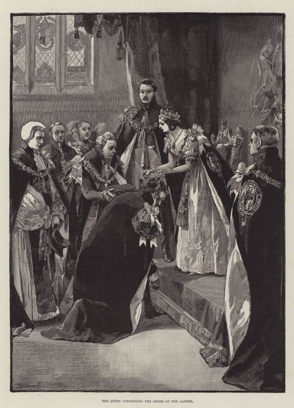 Jartiyer Nişanı veren Kraliçe by William Heysham Overend