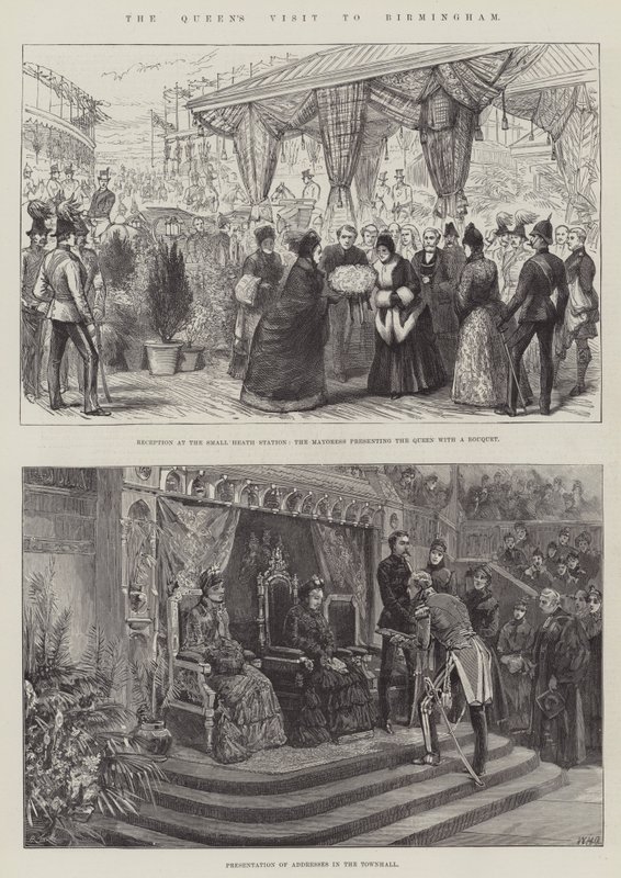 ಬರ್ಮಿಂಗ್ಹ್ಯಾಮ್ ಟರ್ಕಿಗೆ ರಾಣಿಯ ಭೇಟಿ by William Heysham Overend