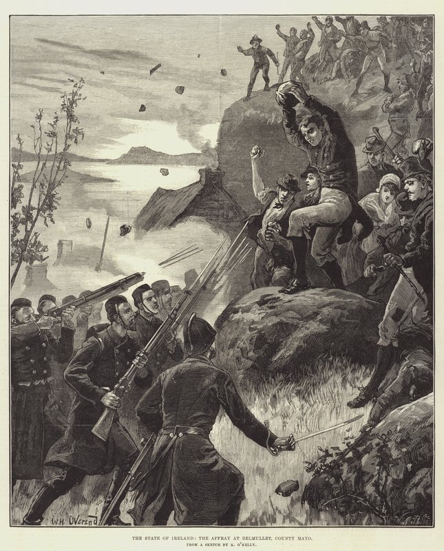 İrlanda Eyaleti, Affray, Belmullet, County Mayo by William Heysham Overend